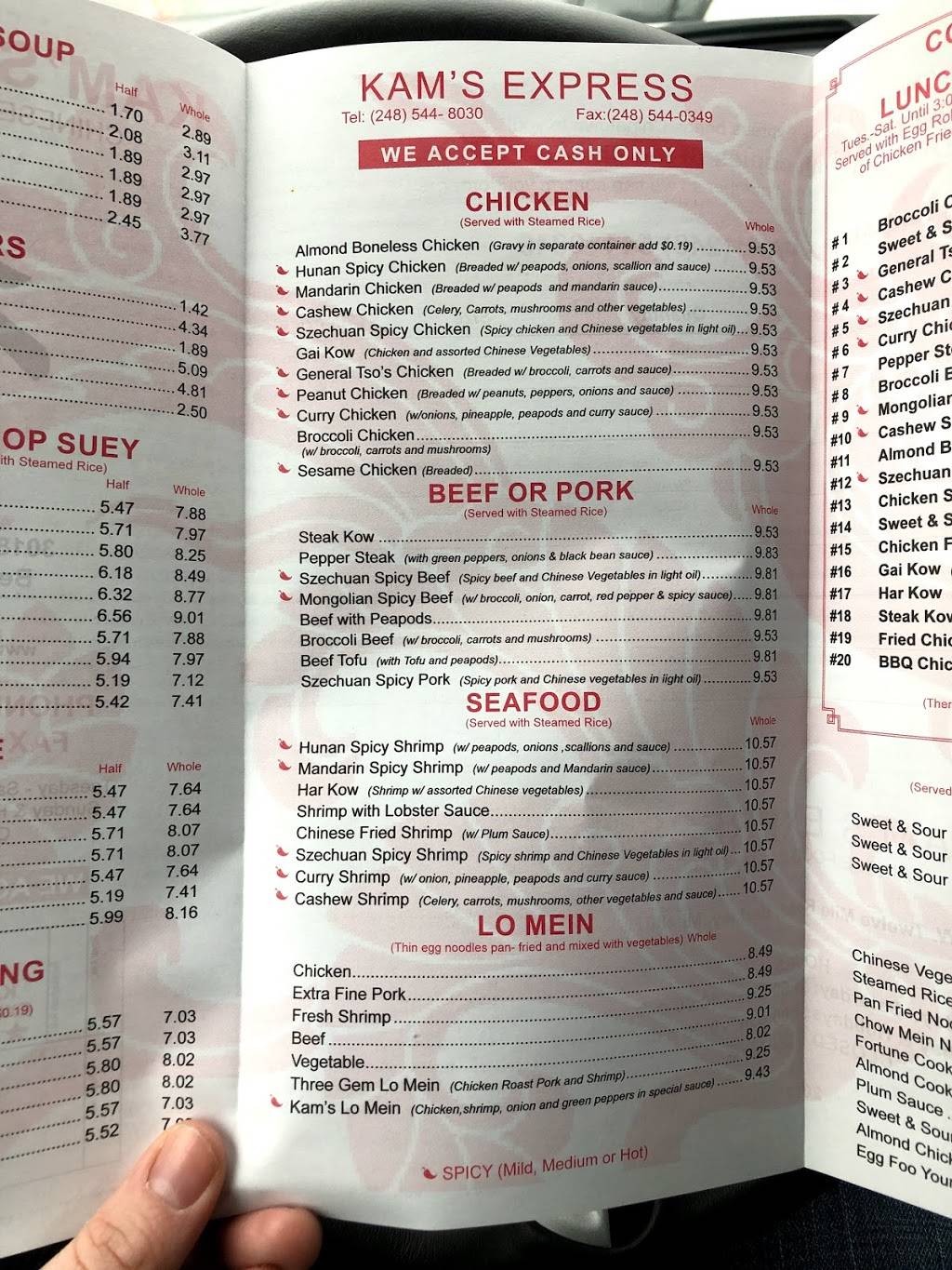 Kams Express | restaurant | 3018 Twelve Mile Rd, Berkley, MI 48072, USA | 2485448030 OR +1 248-544-8030