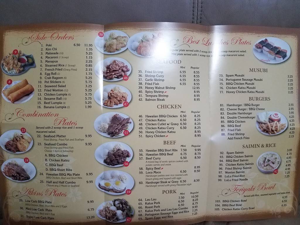 Lulu Hawaiian BBQ | restaurant | 7120 N Durango Dr #180, Las Vegas, NV 89149, USA | 7027784932 OR +1 702-778-4932