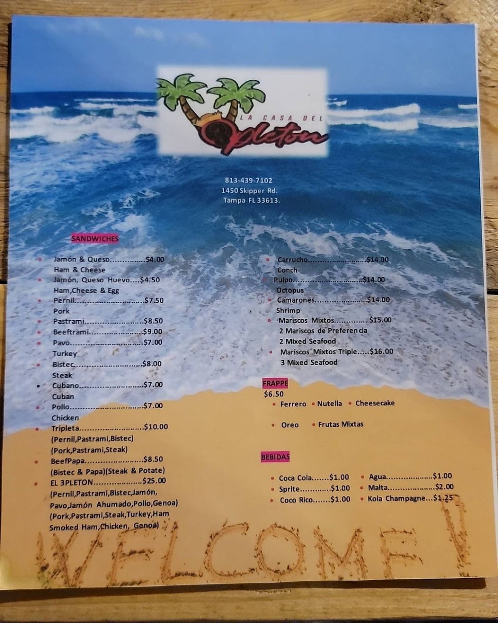 La Casa Del Tripleton LLC | restaurant | 1450 Skipper Rd, Tampa, FL 33613, USA | 8134397102 OR +1 813-439-7102