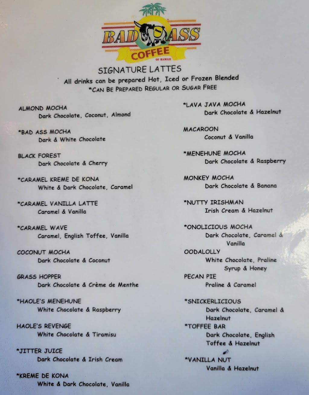 Bad Ass Coffee of Hawaii | cafe | 10447 Sorrento Rd Suite 101, Pensacola, FL 32507, USA | 8508578152 OR +1 850-857-8152