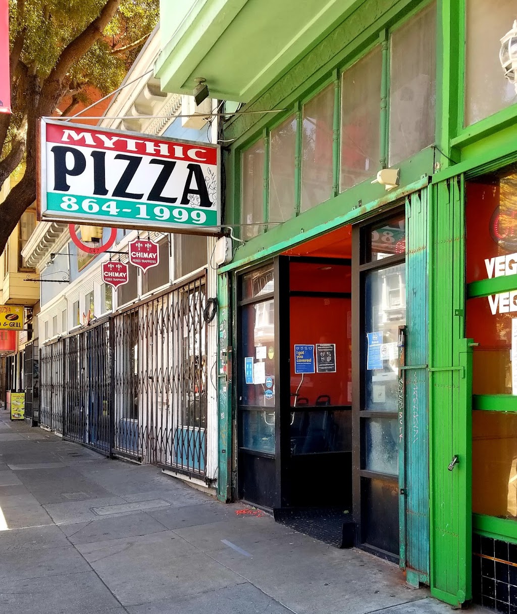 Mythic Pizza | restaurant | 551 Haight St, San Francisco, CA 94117, USA | 4158641999 OR +1 415-864-1999