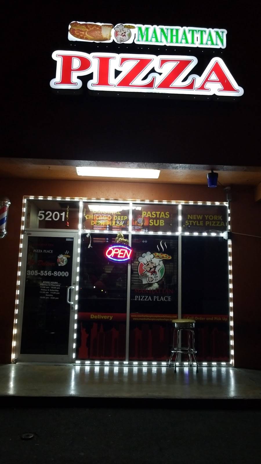 Manhattan Pizza Place | meal delivery | 5201 W 24th Ave, Hialeah, FL 33016, USA | 3055568000 OR +1 305-556-8000