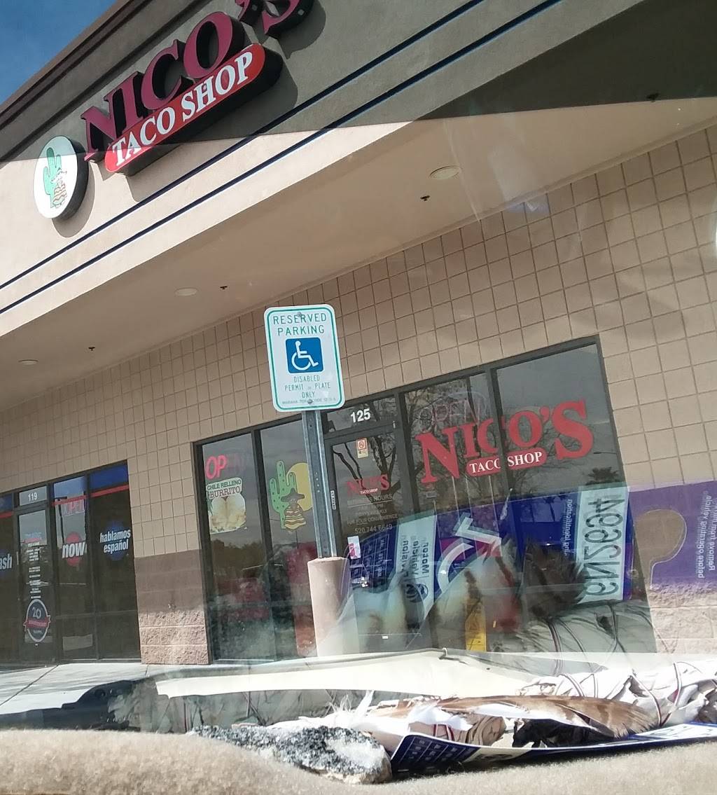 Nicos Taco Shop. | restaurant | 8295 N Cortaro Rd #125, Tucson, AZ 85743, USA | 5207446649 OR +1 520-744-6649