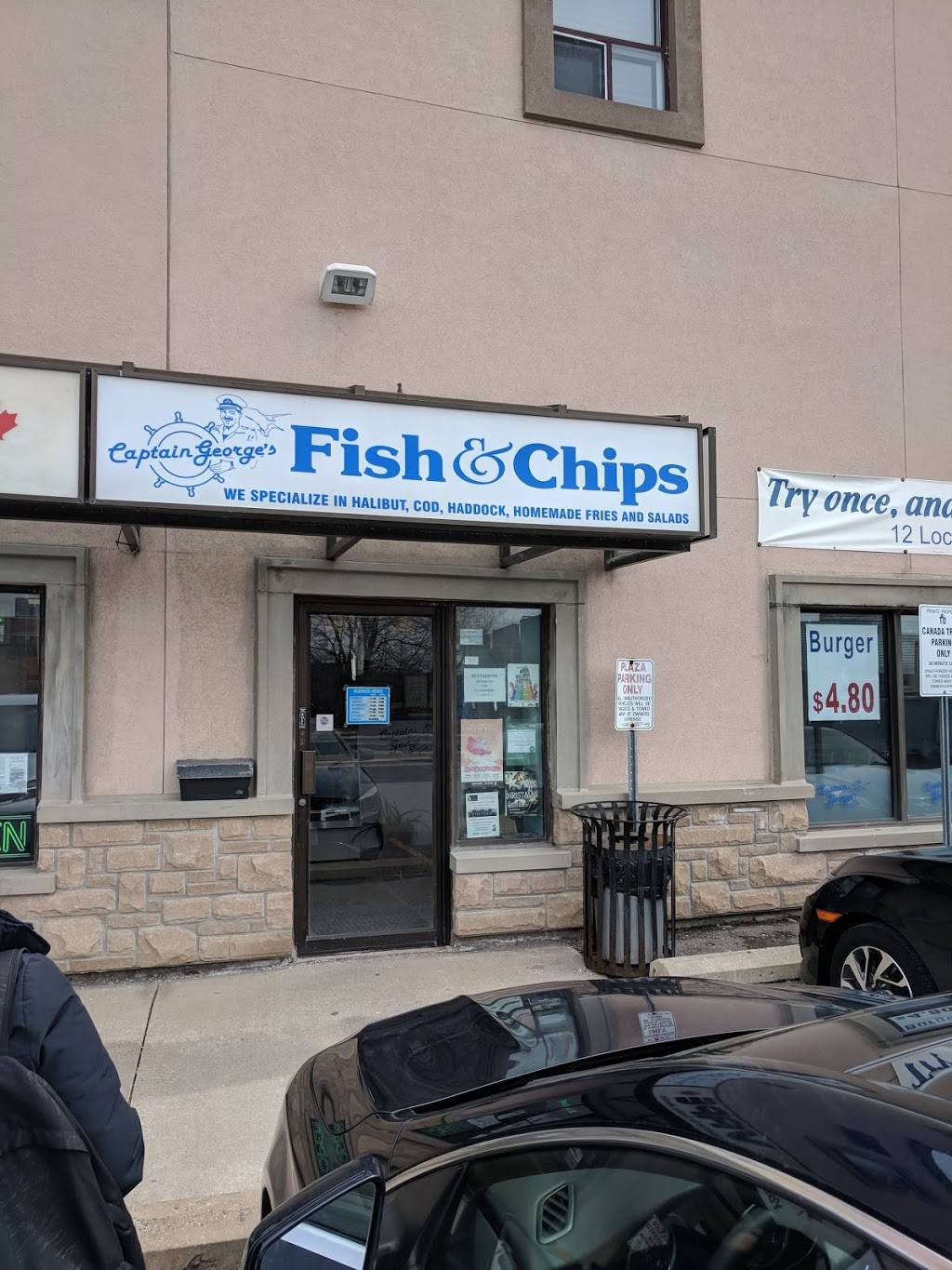 Captain Georges Fish & Chips | restaurant | 14 Wellington St E, Aurora, ON L4G 1H4, Canada | 9058417668 OR +1 905-841-7668
