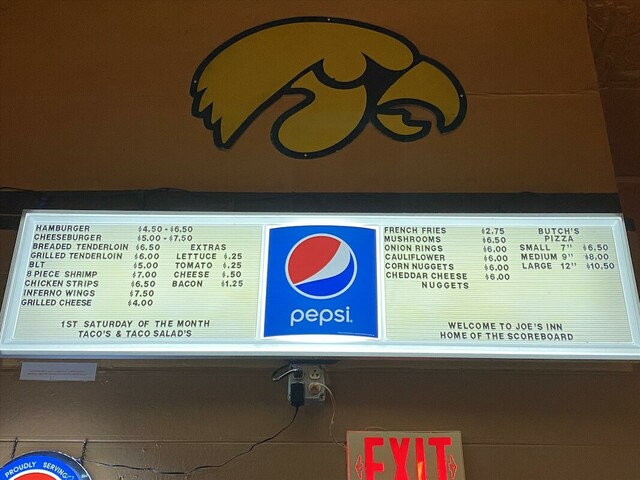 Joes Inn | restaurant | 1534 Madison Ave, Burlington, IA 52601, USA | 3197540044 OR +1 319-754-0044