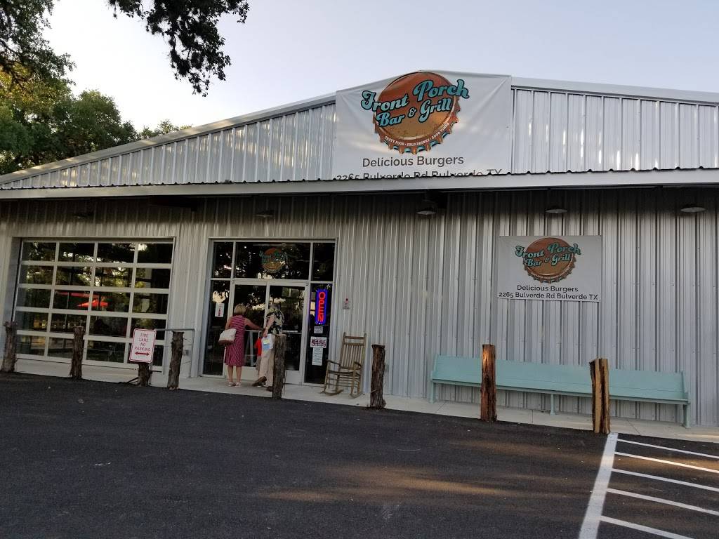 Front Porch Bar & Grill | restaurant | 2265 Bulverde Rd suite 102, Bulverde, TX 78163, USA | 8304383344 OR +1 830-438-3344