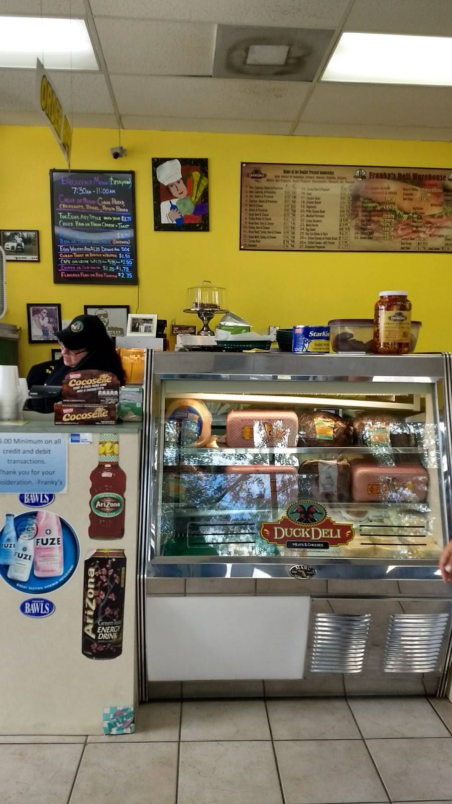 Frankys Deli Warehouse | restaurant | 2596 W 84th St, Hialeah, FL 33016, USA | 3058275366 OR +1 305-827-5366