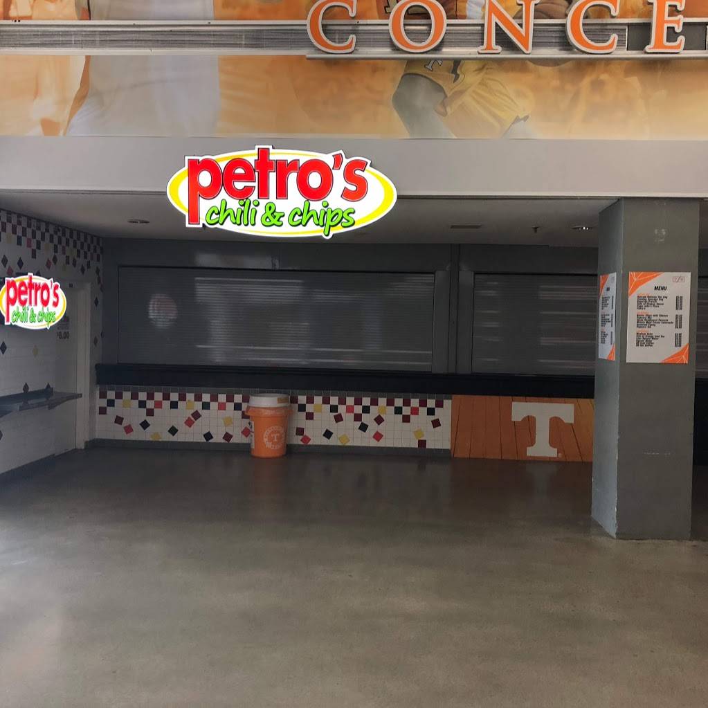 Petros Chili & Chips - UT Thompson-Boling Arena | restaurant | 107 Thompson Boling Avenue, Knoxville, TN 37996, USA | 8659741204 OR +1 865-974-1204