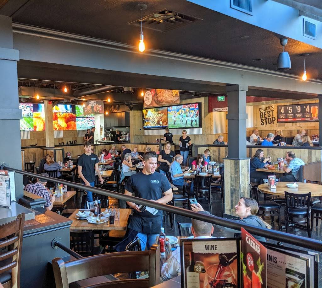 Chucks Roadhouse Bar & Grill | restaurant | 410 Ontario St, St. Catharines, ON L2R 5M1, Canada | 2893621219 OR +1 289-362-1219