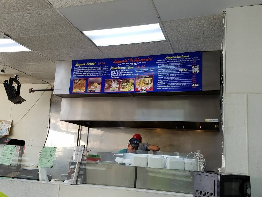 Taqueria El Rinconcito | restaurant | 15151 FAA Blvd, Fort Worth, TX 76155, USA | 8172017069 OR +1 817-201-7069