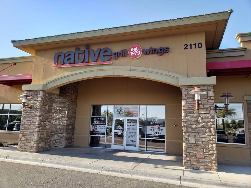 Native Grill & Wings | restaurant | 2110 S Gilbert Rd, Chandler, AZ 85286, USA | 4807820840 OR +1 480-782-0840