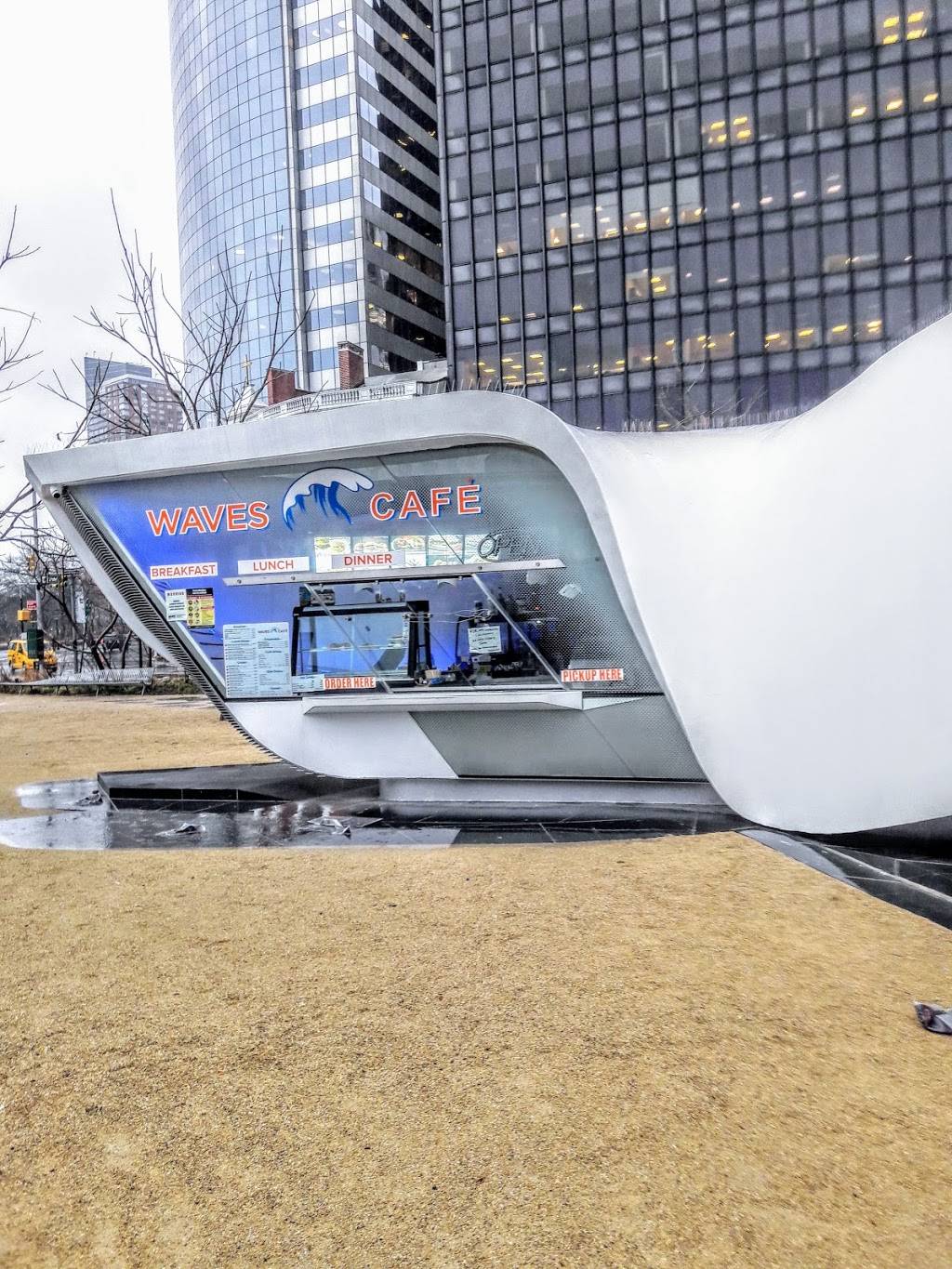 Waves Cafe | restaurant | New Amsterdam Pavilion Battery Park, Peter Minuit Plaza, New York, NY 10004, USA | 6468223236 OR +1 646-822-3236