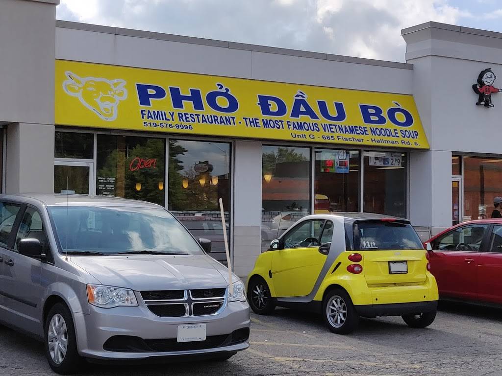 Pho Dau Bo Restaurant | restaurant | 685 Fischer-Hallman Rd G, Kitchener, ON N2E 4E9, Canada | 5195769996 OR +1 519-576-9996