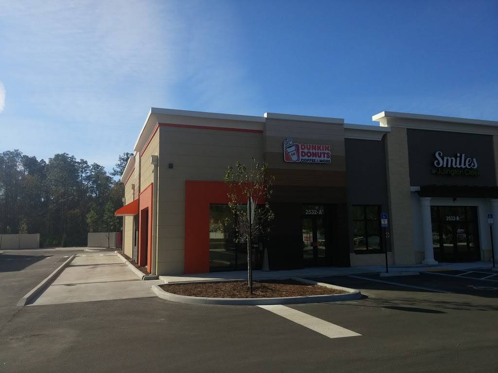 Dunkin | cafe | 2532 Race Track Rd Suite A, St Johns, FL 32259, USA | 9042170054 OR +1 904-217-0054
