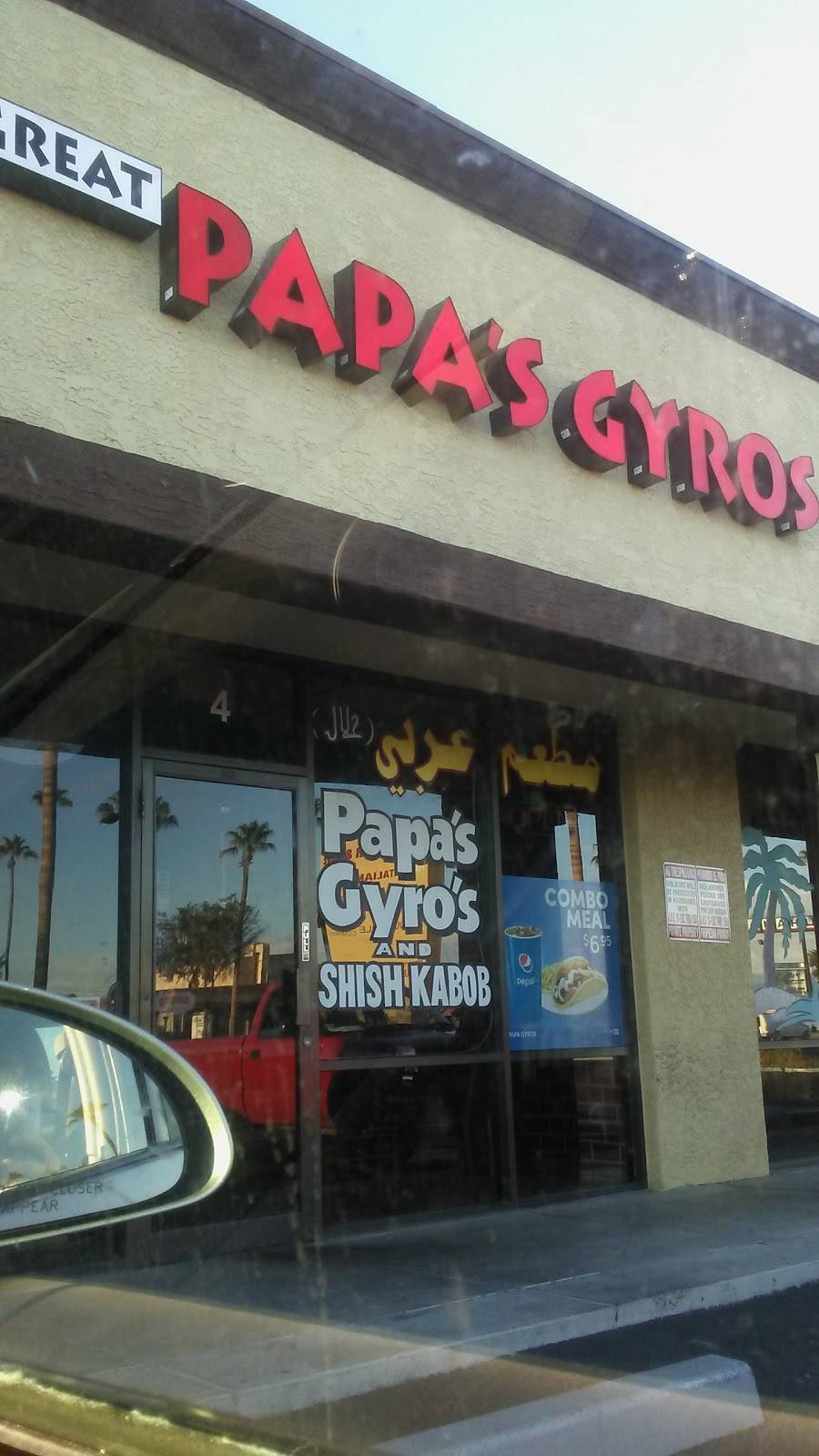 Papas Gyros | restaurant | 4935 W Glendale Ave, Glendale, AZ 85301, USA | 6234400681 OR +1 623-440-0681