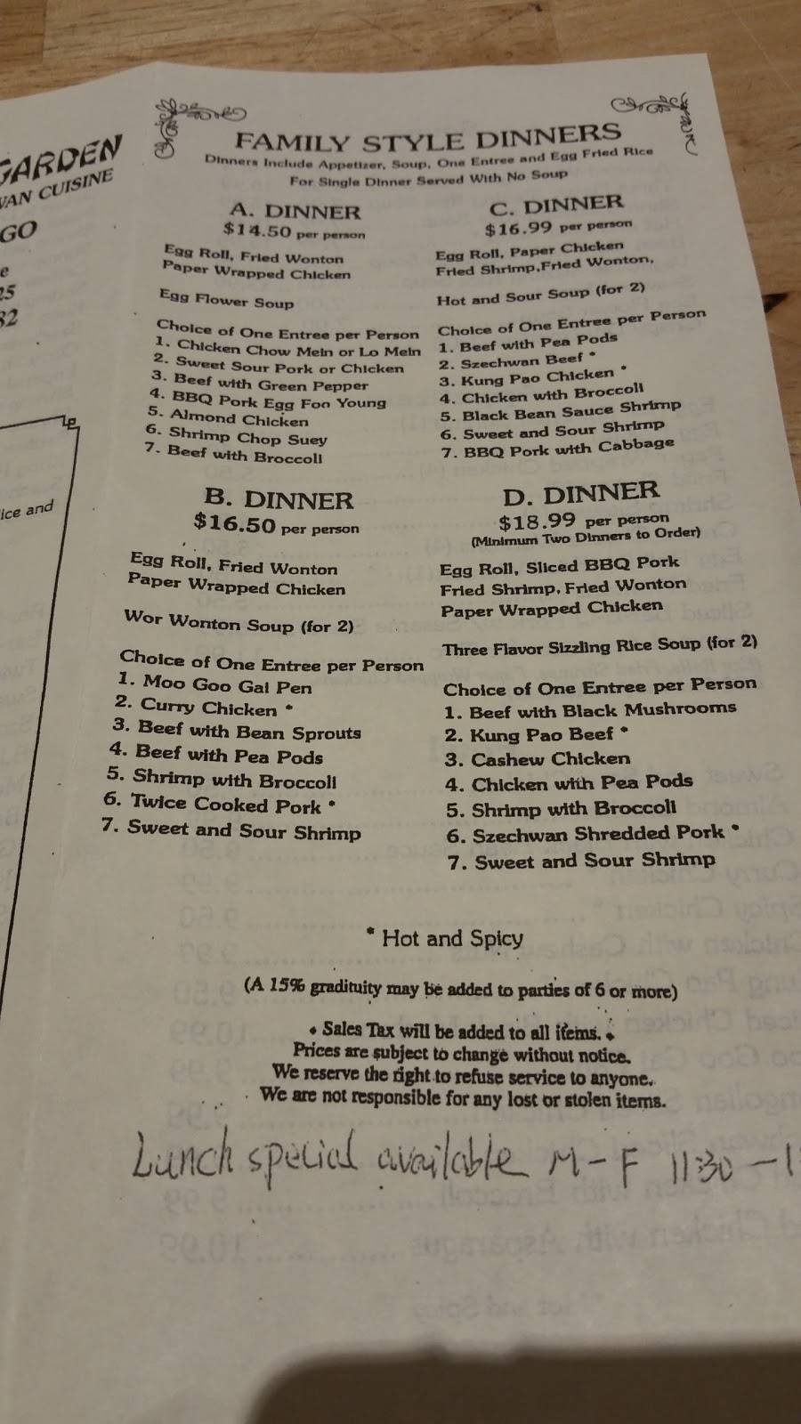 Mandarin Garden | restaurant | 24046 Lake Dr, Crestline, CA 92325, USA | 9093386482 OR +1 909-338-6482