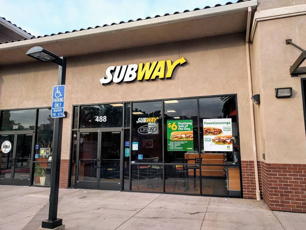 Subway Restaurants | restaurant | 488 Mowry Ave, Fremont, CA 94536, USA | 5105740906 OR +1 510-574-0906