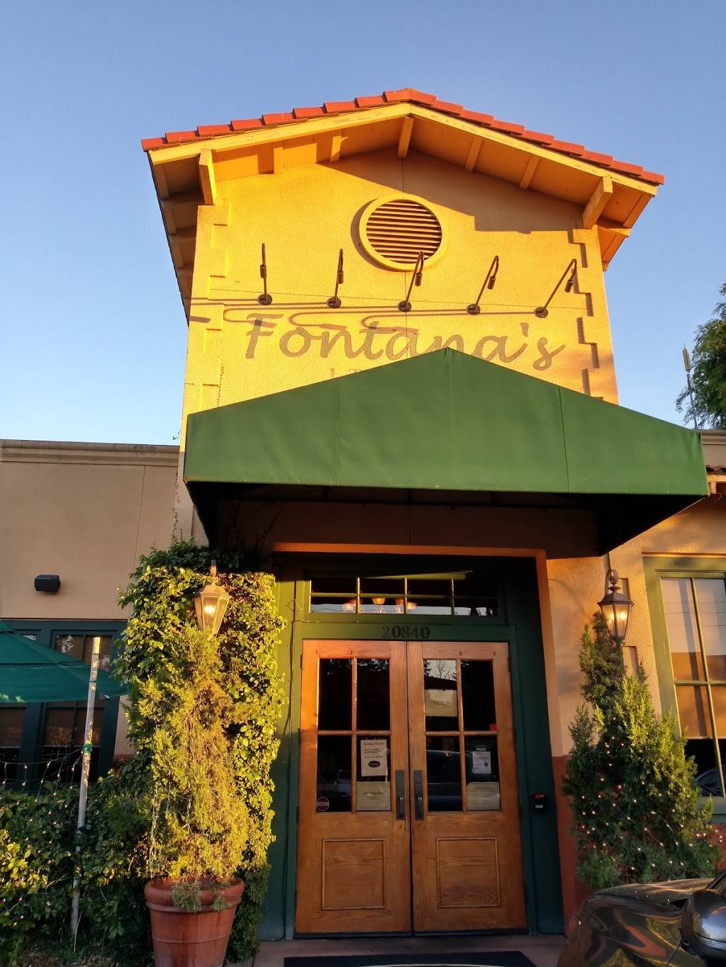 Fontanas Italian Restaurant | restaurant | 20840 Stevens Creek Blvd, Cupertino, CA 95014, USA | 4087250188 OR +1 408-725-0188