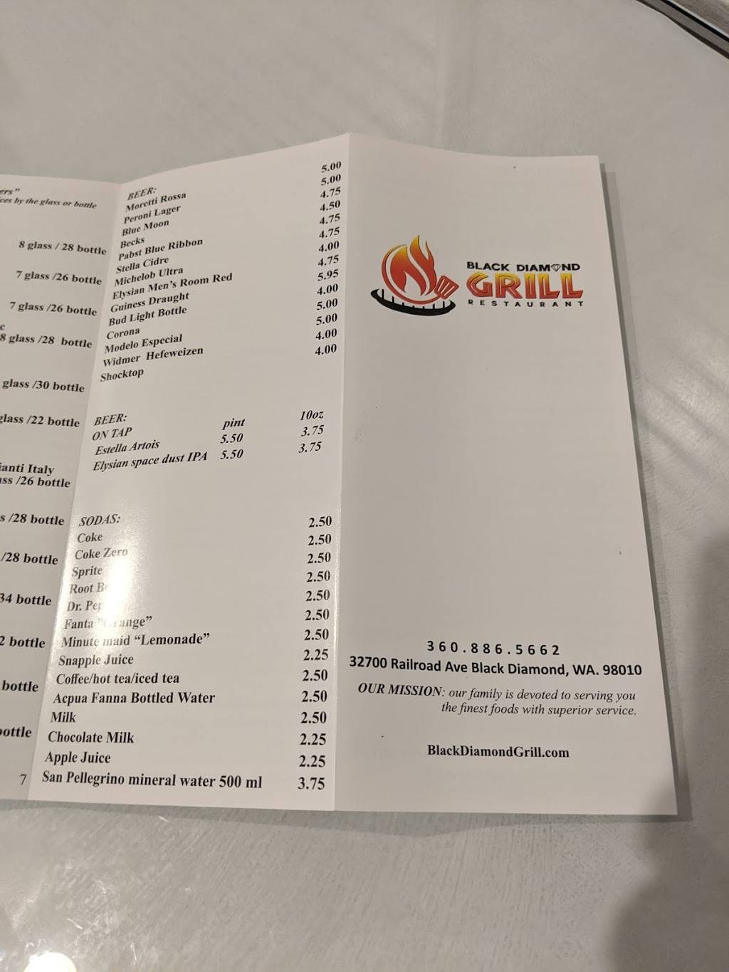 Black Diamond Grill | restaurant | 32700 Railroad Ave, Black Diamond, WA 98010, USA | 3608865662 OR +1 360-886-5662