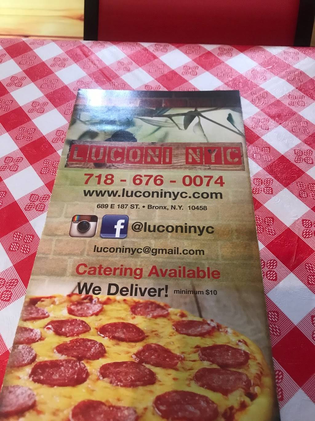 Luconi NYC | meal delivery | 689 East 187th Street Store #1, The Bronx, NY 10458, USA | 7184366992 OR +1 718-436-6992