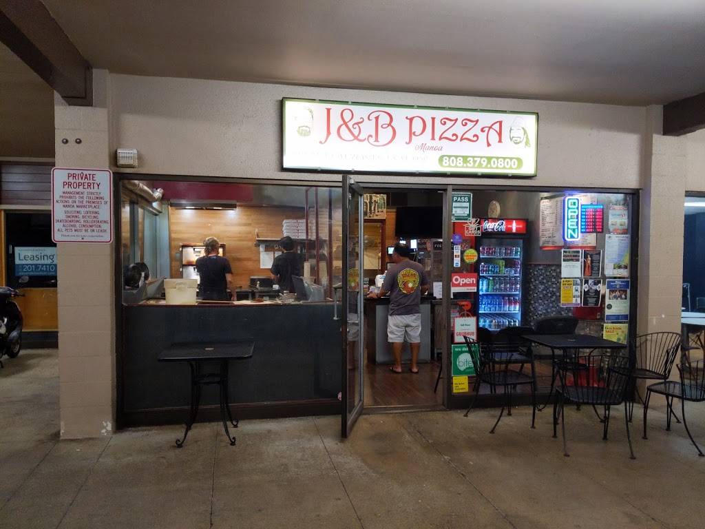 J&B Pizza | restaurant | 2851 E Manoa Rd # 6-101, Honolulu, HI 96822, USA | 8083790800 OR +1 808-379-0800