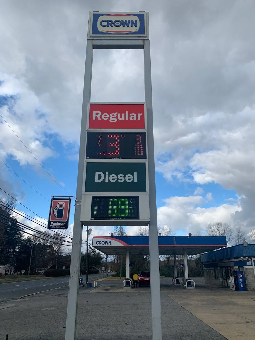 CROWN GAS AND DIESEL STATION | meal takeaway | 28768 Ocean Gateway, Salisbury, MD 21801, USA | 4105481008 OR +1 410-548-1008