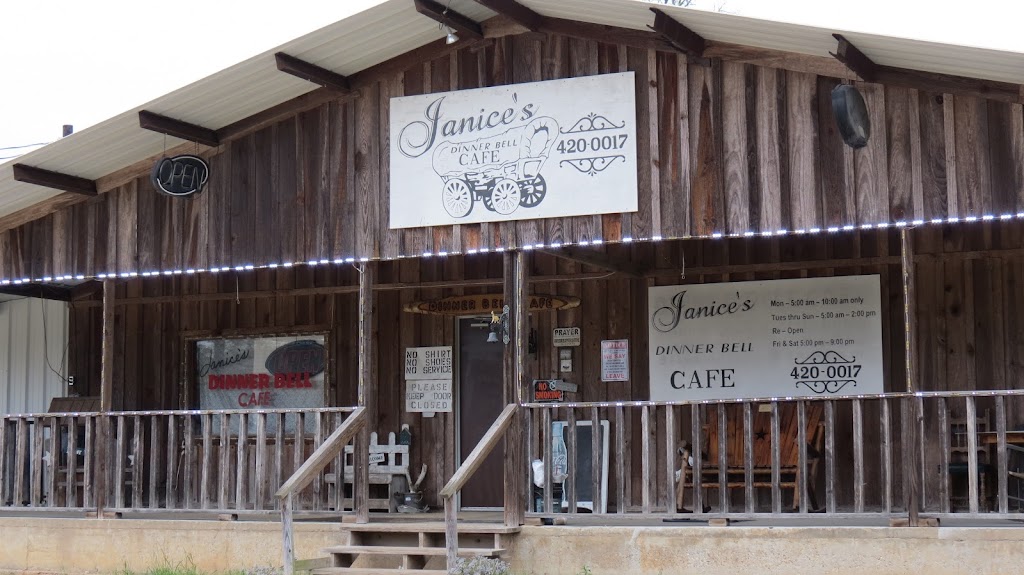 JANICES DINNER BELL CAFE | cafe | 1301 N Margaret Ave, Kirbyville, TX 75956, USA | 4094200017 OR +1 409-420-0017