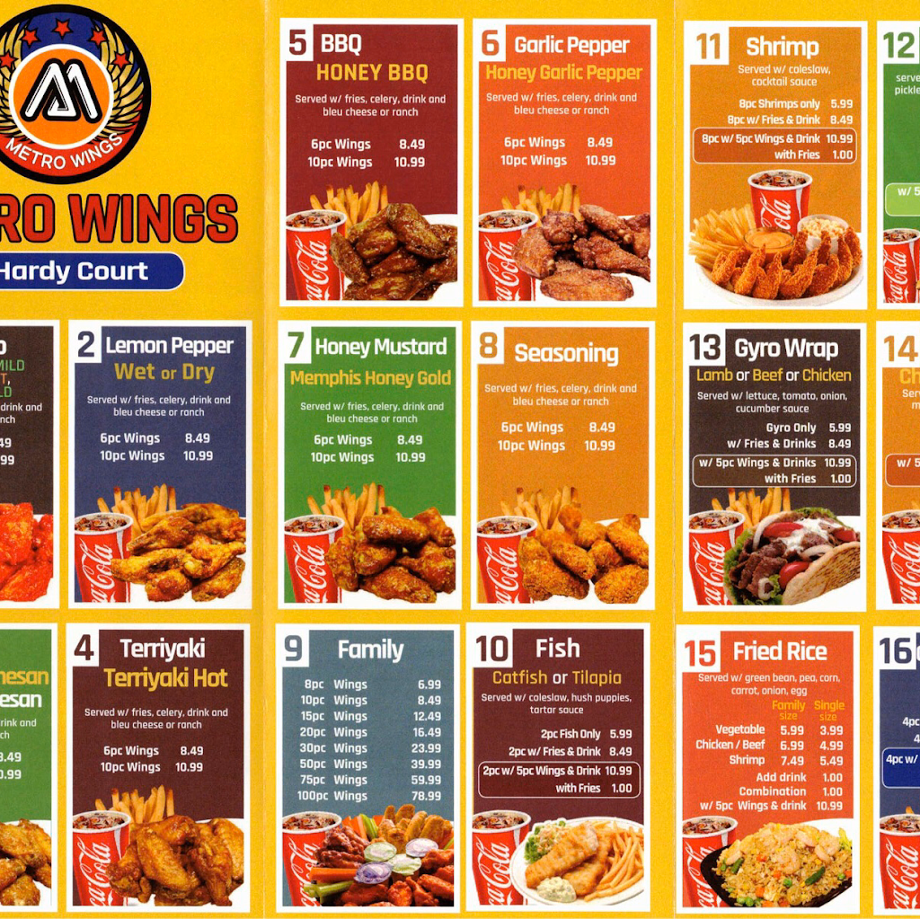 METRO WINGS @ Hardy Court | restaurant | 157 Hardy Court Shopping CTR, Gulfport, MS 39507, USA | 2283575215 OR +1 228-357-5215
