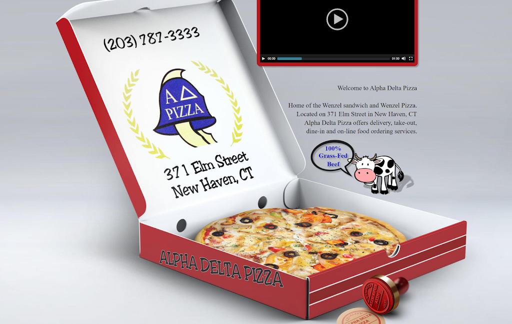 Alpha Delta Pizza | meal delivery | 371 Elm St, New Haven, CT 06511, USA | 2037873333 OR +1 203-787-3333