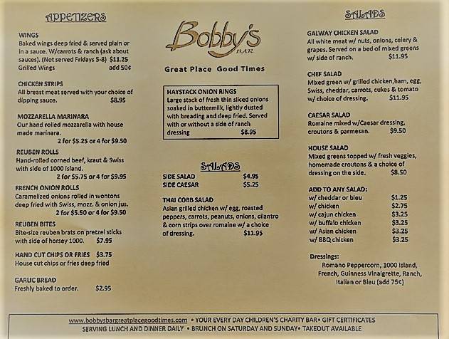 Bobbys Bar Great Place Good Times | restaurant | 14735 W Lisbon Rd, Brookfield, WI 53005, USA | 2623731500 OR +1 262-373-1500