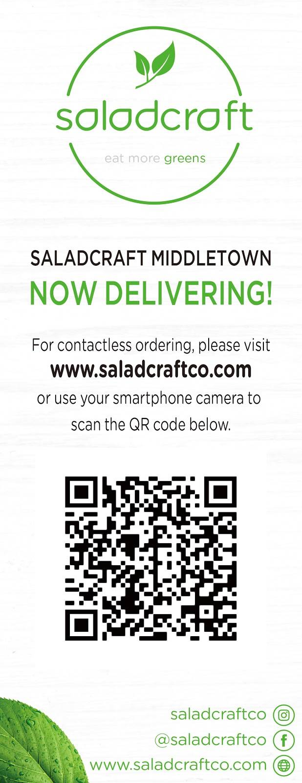 Saladcraft (Middletown) | restaurant | 386 Main St, Middletown, CT 06457, USA | 8603165869 OR +1 860-316-5869