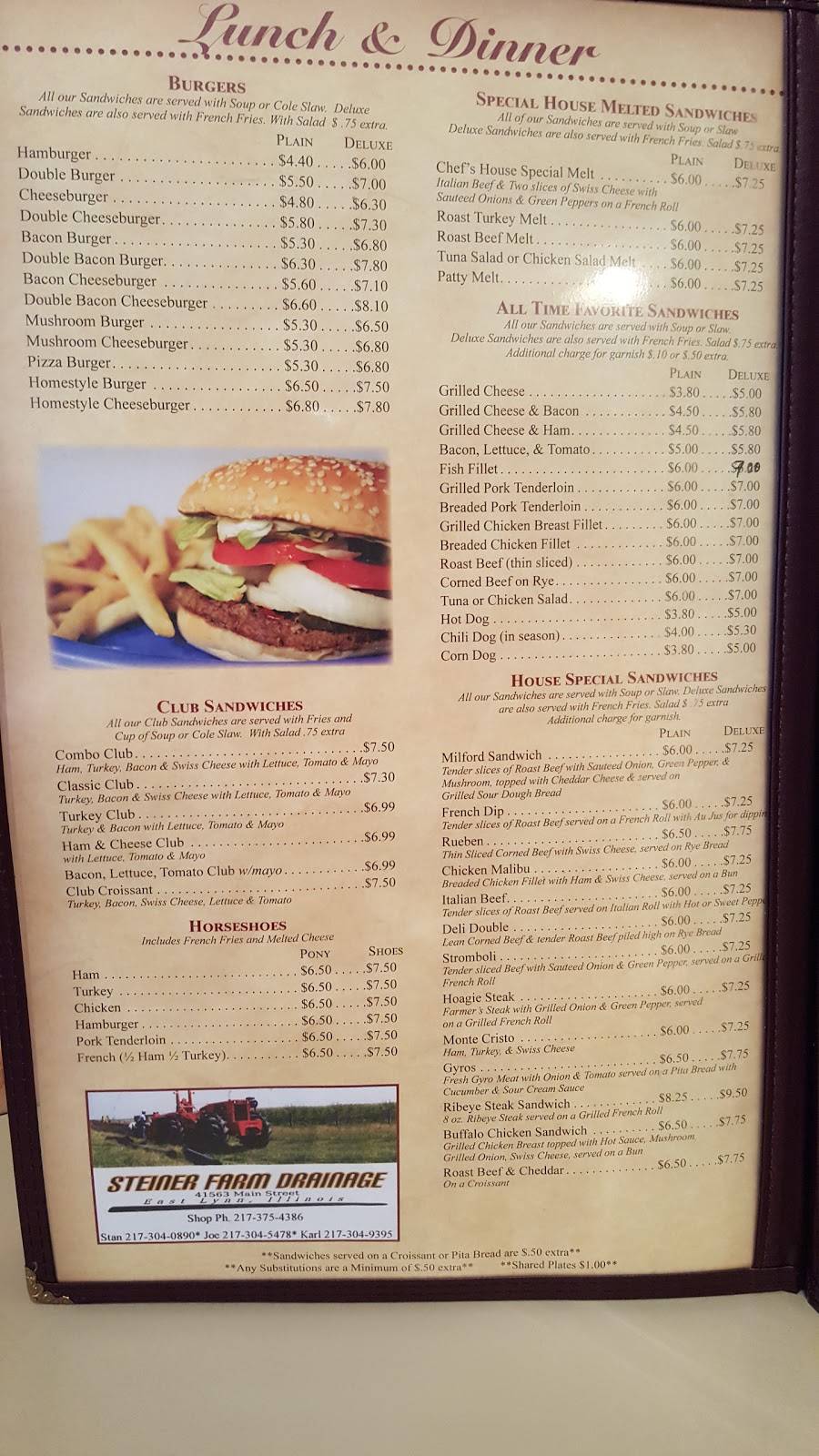 Milford Family Restaurant | restaurant | 107 E Jones St, Milford, IL 60953, USA | 8158894365 OR +1 815-889-4365