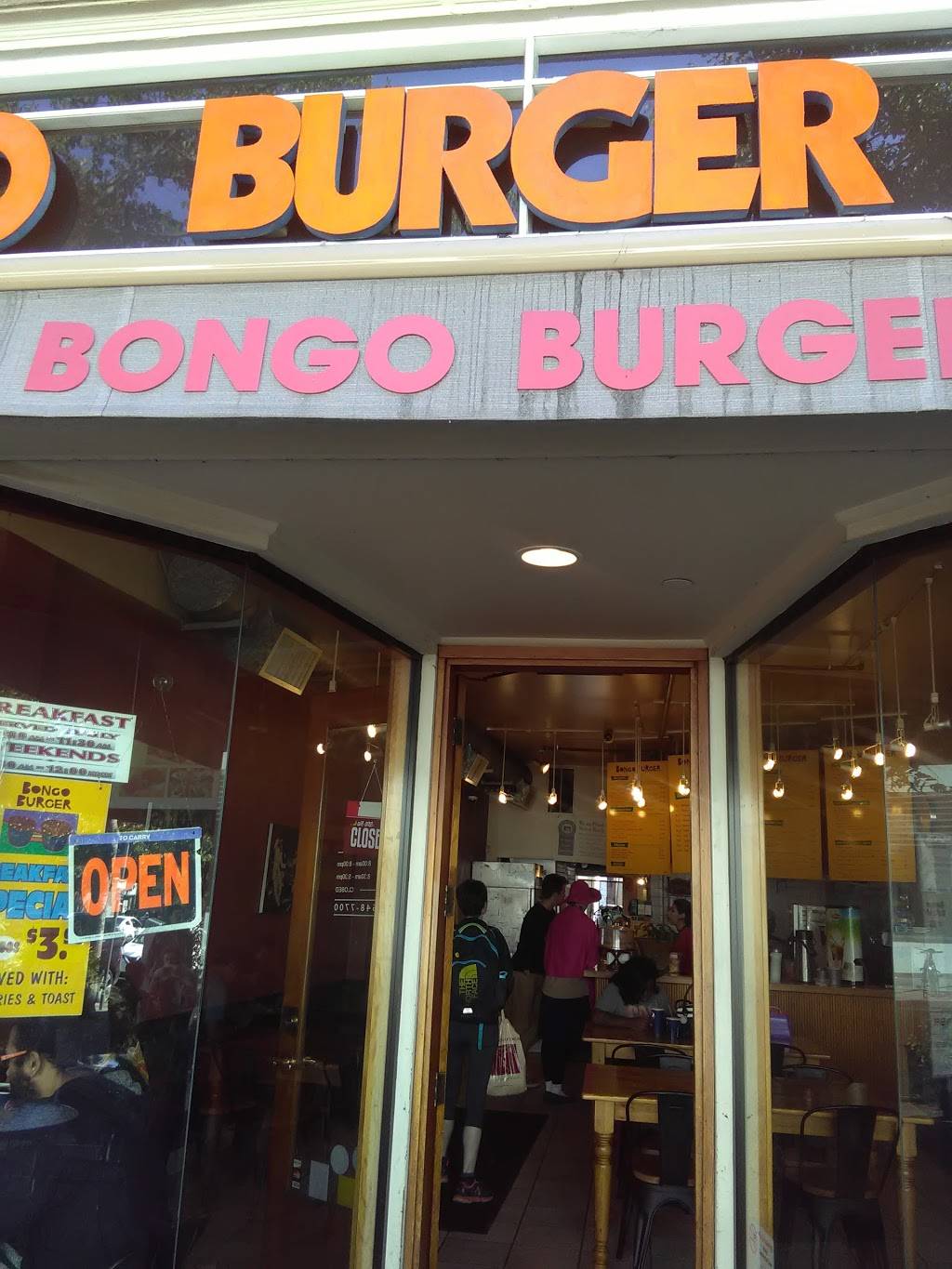 Bongo Burger | restaurant | 2154 Center St, Berkeley, CA 94704, USA | 5105487700 OR +1 510-548-7700