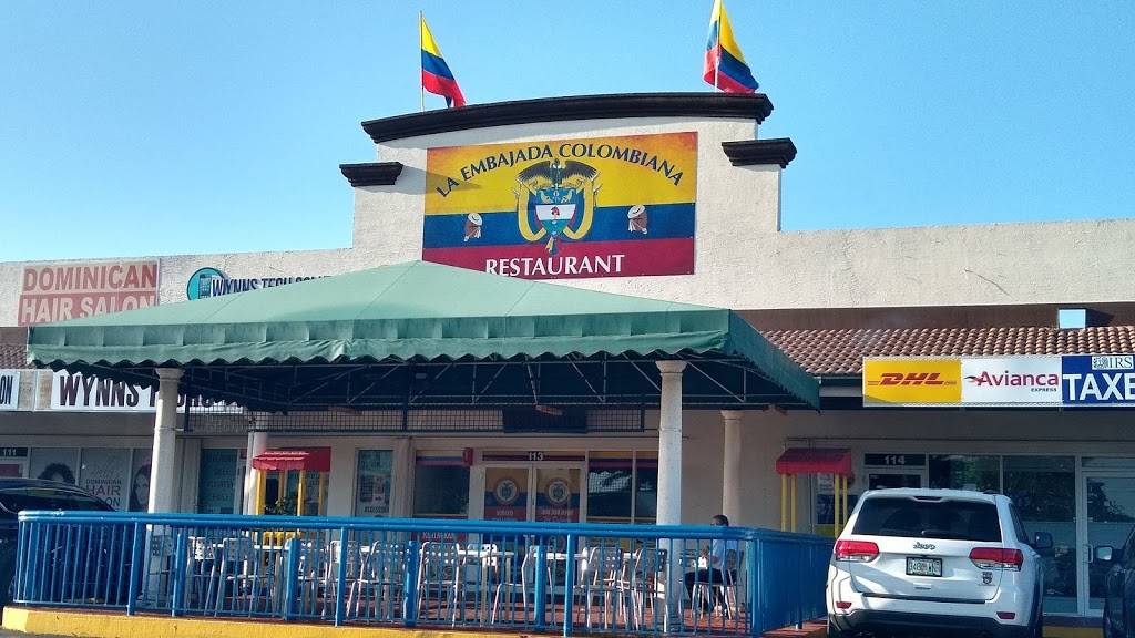 La Embajada Colombiana Restaurant | restaurant | 18400 NW 75th Pl # 113, Hialeah, FL 33015, USA | 3055580990 OR +1 305-558-0990