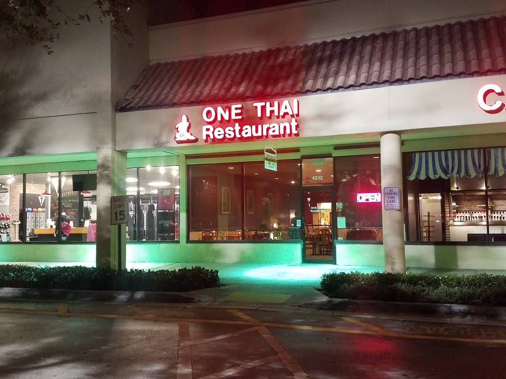 One Thai Restaurant | restaurant | 4232 Northlake Blvd, Palm Beach Gardens, FL 33410, USA | 5616226555 OR +1 561-622-6555
