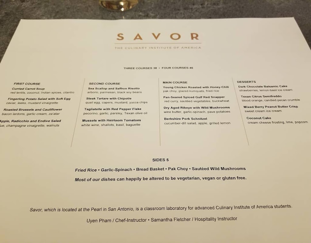 Savor The Culinary Institute of America | restaurant | 200 E Grayson St #117, San Antonio, TX 78215, USA | 2105546484 OR +1 210-554-6484