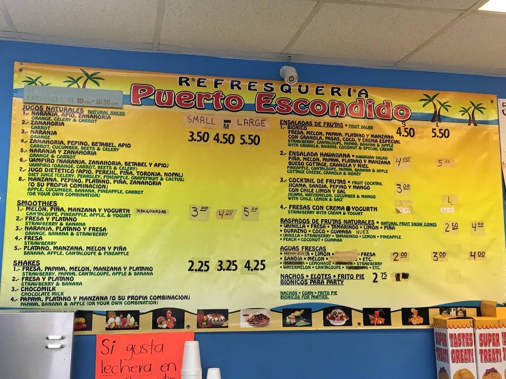 Refresqueria Puerto Escondido | restaurant | 8500 Almeda Genoa Rd, Houston, TX 77075, USA | 7139913484 OR +1 713-991-3484