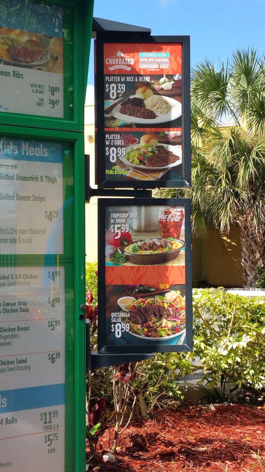 Pollo Tropical | restaurant | 13998 SW 56th St, Miami, FL 33175, USA | 3053821399 OR +1 305-382-1399