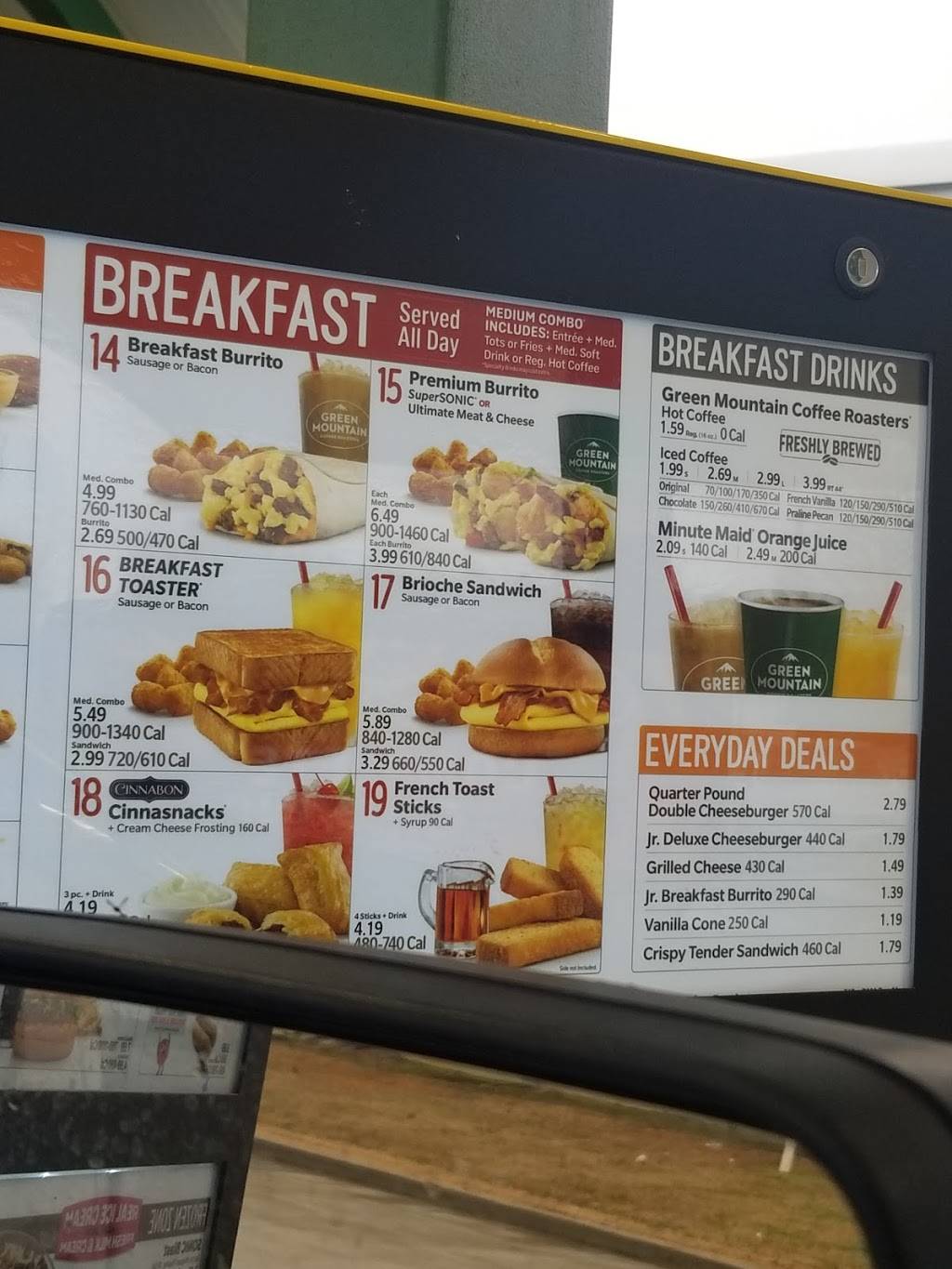 Sonic Drive-In | restaurant | 597 E Veterans Ave, Calhoun City, MS 38916, USA | 6626281100 OR +1 662-628-1100