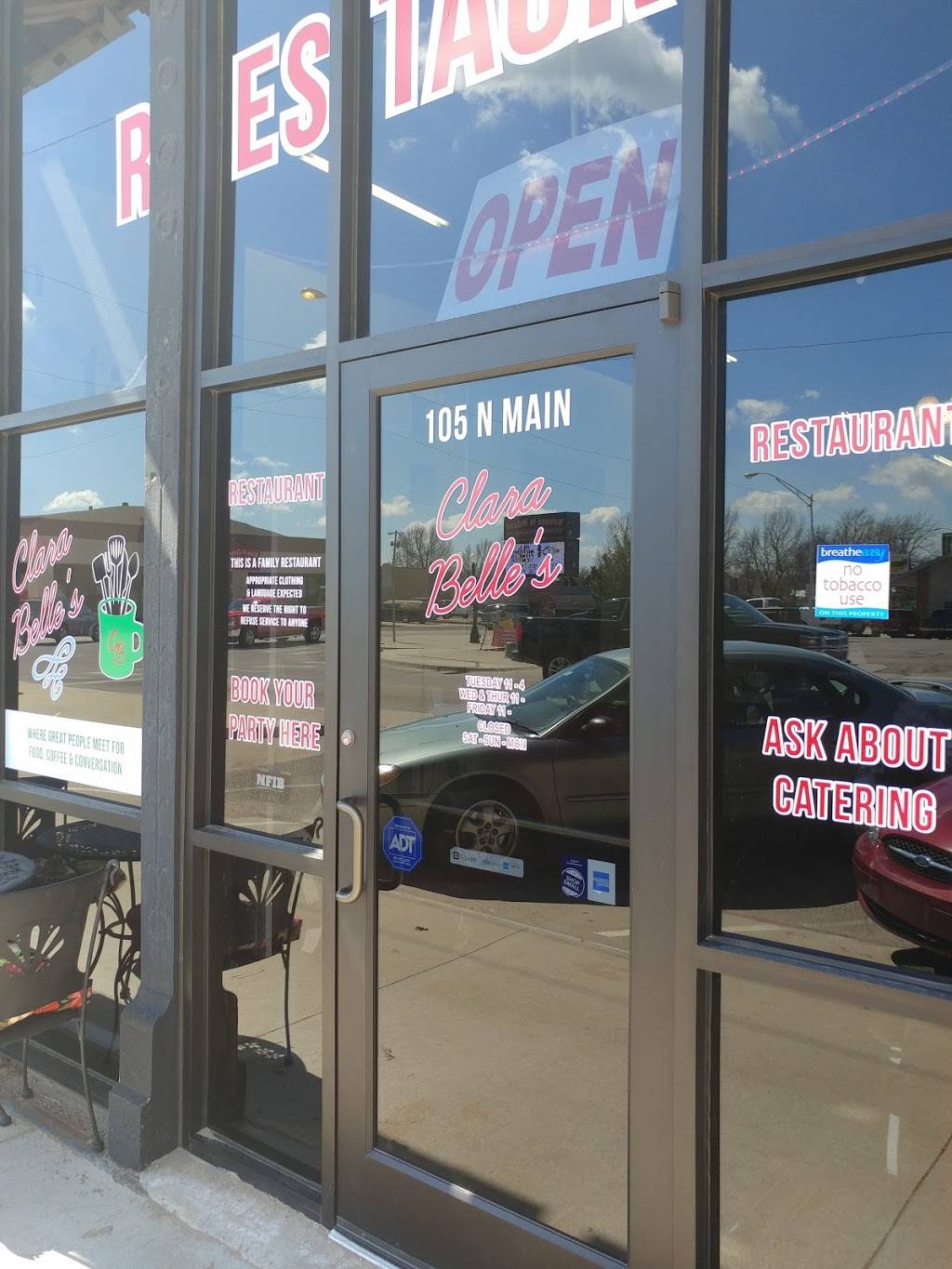 Clara Belles Restaurant | restaurant | 105 N Main St, McLoud, OK 74851, USA | 4059646338 OR +1 405-964-6338