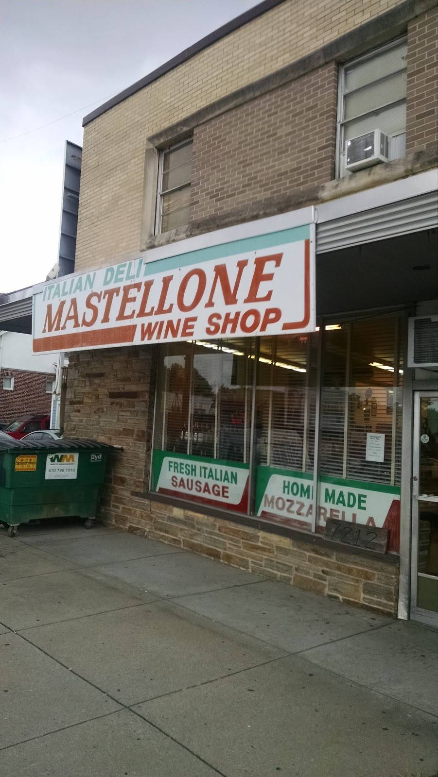 Mastellone Deli & Wine Shop | restaurant | 7212 Harford Rd, Baltimore, MD 21234, USA | 4104445433 OR +1 410-444-5433