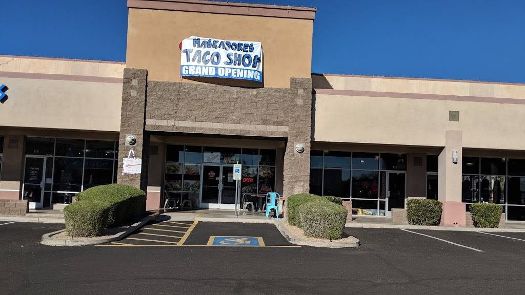 Maskadores Taco Shop | restaurant | 15090 N Northsight Blvd #115, Scottsdale, AZ 85260, USA | 4806569834 OR +1 480-656-9834