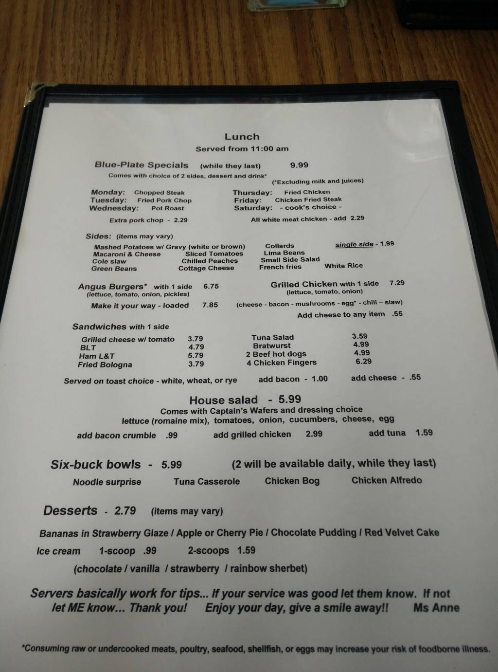 Nannie Annies Breakfast & Lunch | restaurant | 1315 SC-90, Conway, SC 29526, USA | 8433476119 OR +1 843-347-6119