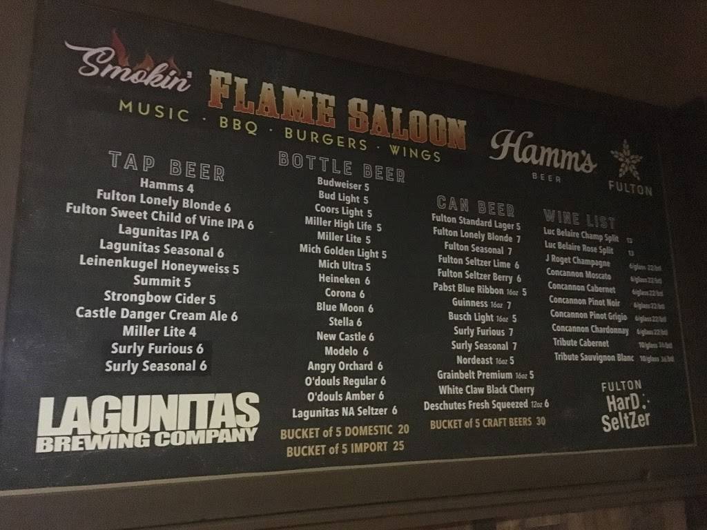 Smokin Flame Saloon | restaurant | 4080 W Broadway Ave, Robbinsdale, MN 55422, USA | 7634441887 OR +1 763-444-1887