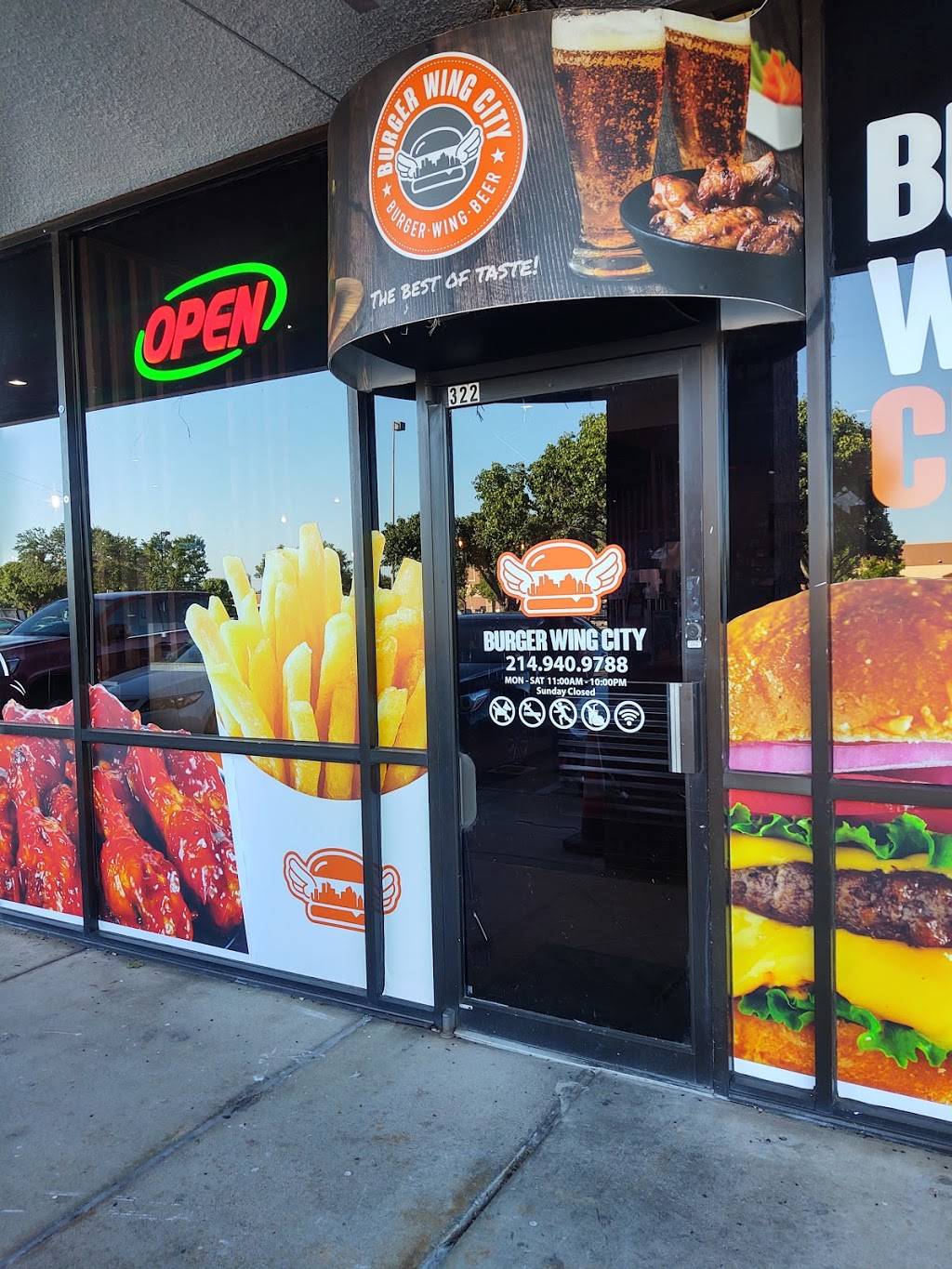 BURGER WING CITY | restaurant | 2150 N Josey Ln #322, Carrollton, TX 75006, USA | 2149409788 OR +1 214-940-9788