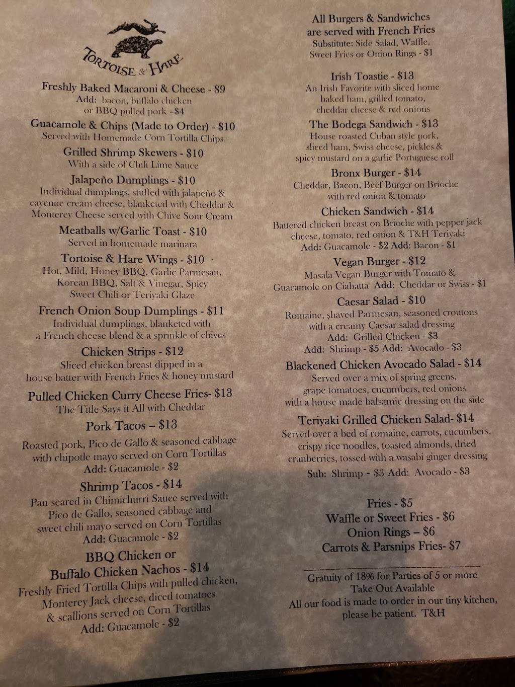 Tortoise & Hare | restaurant | 6115 Broadway, Bronx, NY 10471, USA | 3478437868 OR +1 347-843-7868