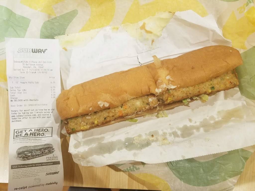 Subway | restaurant | 35 Bellevue Ave, Penndel, PA 19047, USA | 2675605108 OR +1 267-560-5108