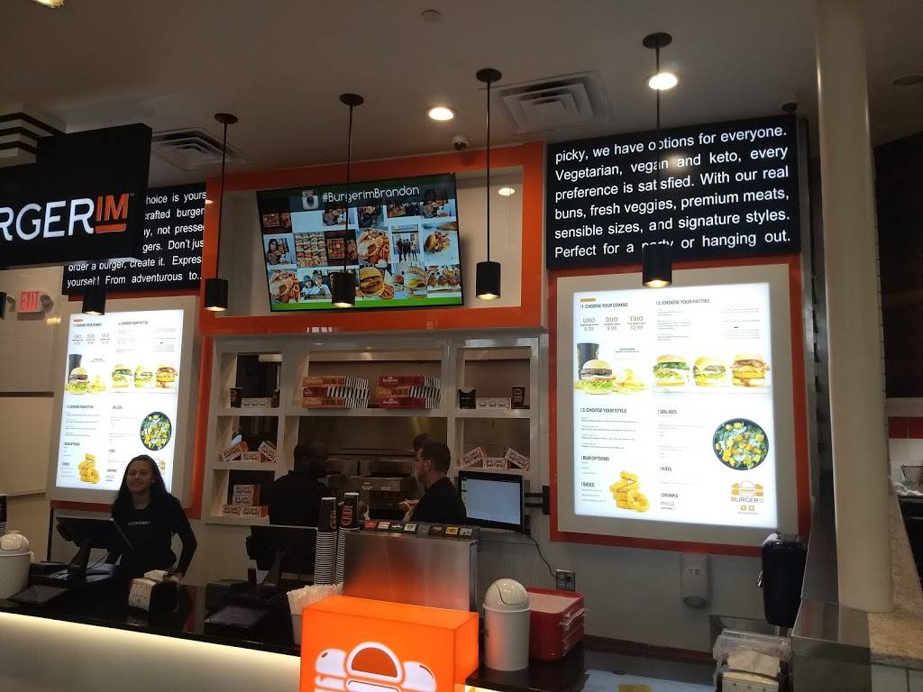 Burgerim Gourmet Burgers | restaurant | 459 Brandon Town Center Dr Brandon Town Center Mall, Food Court, Brandon, FL 33511, USA | 8136624246 OR +1 813-662-4246