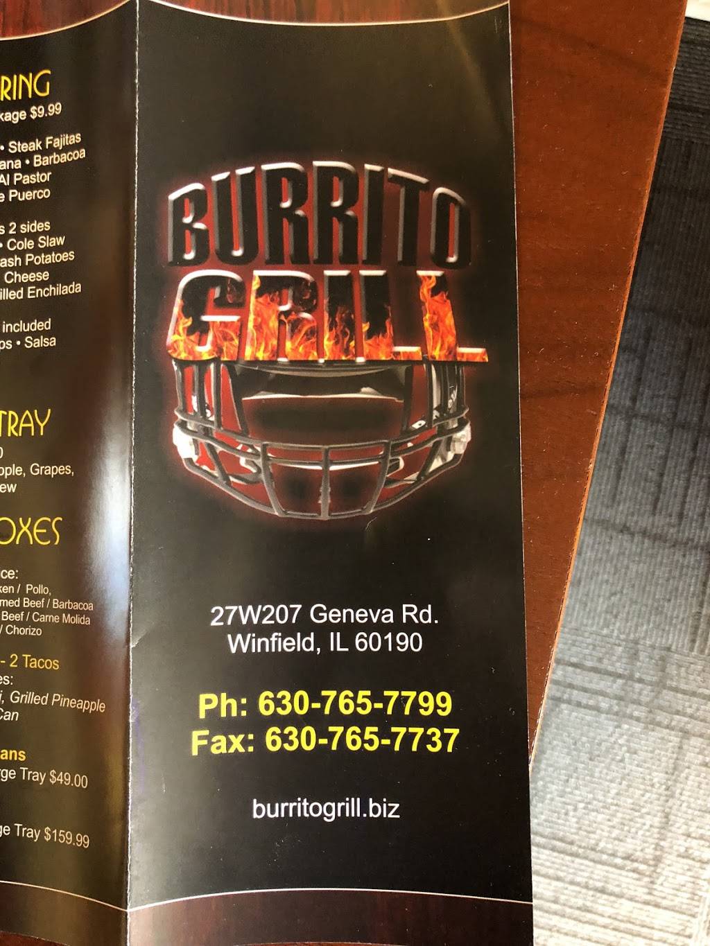 Burrito Grill | restaurant | 27W207 Geneva Rd, Winfield, IL 60190, USA | 6307657799 OR +1 630-765-7799