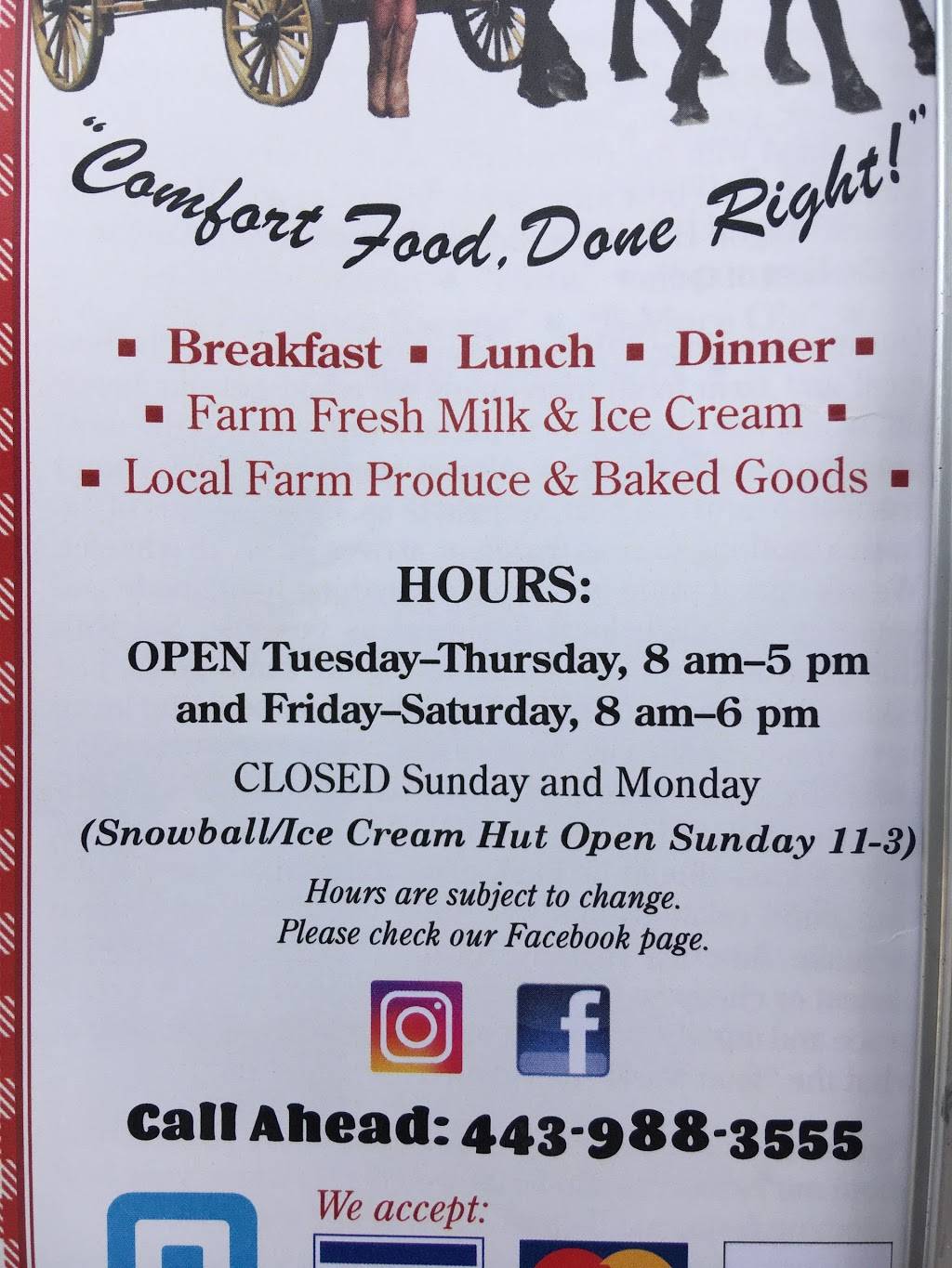 Chuck Wagon Home Cooking | restaurant | 101-199 Hayden Rd, Centreville, MD 21617, USA | 4432625302 OR +1 443-262-5302